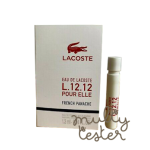 VIAL LACOSTE POUR ELLE FRENCH PANACHE 12PZS 1.2ML EDT SPRAY C/U