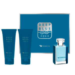 Set de fragancia Ferrioni Deep Blue para hombre