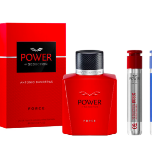 Antonio Banderas Power Of Seduction Force Set para Caballero Perfume EDT 100ML + Power Of seduction EDT 30ML + Blue Seduction EDT 30ML